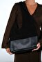 Avos Black Suede Genuine Leather Women's Shoulder Bag - 4