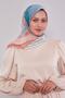 وشاح قطني بنمط مخطط من Yavruağzı - 3