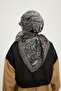 Eternal Palaces - Brown - Vierra Patterned Viscose Scarf - 90X90 cm - 4