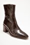 Chara Brown Print Women's Thick Heeled Boots - 3