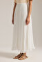 Skirt with Fishing Line Pleats at the Hem - 5