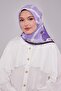 وشاح ناعم بنمط تجريدي أرجواني - 3