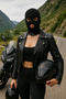 Unisex Black Balaklava Beanie 3 Hole Ski Balaclava Mask - 3