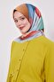 وشاح قطني بنمط الخط الأزرق - 2