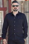 Men's Quilted Fabric Seasonal Long Sleeve Shirt