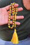 Light Yellow Capsule Cut Kaaba Figured Model Squeeze Bag Prayer Beads 201024578 - 2