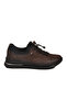 Brown Nubuck Rubber Laced Women's Casual Shoes 5004 Z - 2