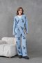Women's Beaded and Embroidered Side-Tie Wide-Fit Knit Cardigan and Pants Set