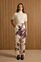 Patterned Silk Trousers - 2