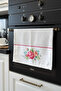 Pink White Polka Dot Floral Pattern Digital Printed Oven Cover Cgh078-F