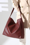 Burgundy Women's Bag Large Size Zippered Shoulder and Hand Bag - 4