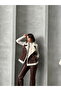 Plush Vest - Brown Black |   Vmf1828 - 3