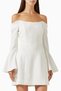 Hazelle Off-Shoulder Mini Dress, White Elegant and Stylish Design