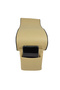 Beige Armrest Cushion with Phone Holder - Easy Install, Compact Design - 6