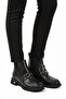 Black Elastic Easy-To-Wear Non-Slip Sole Women's Boots Pc-55250 Z