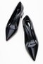 Women's High Heel Shoes Black Patent Leather - 5