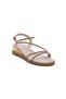 59266 Gold Stone Genuine Leather Women's Chic Sandals - 2
