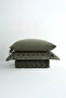 Anka Yeşil Double Size 100% Organic Cotton Muslin Duvet Cover Set - 8