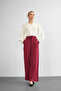 Women's Thick Stretchy Wide Leg Ribbed Palazzo Pants - 6