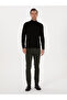 Black Slim Fit Turtleneck Cotton Blend Basic Knitwear Sweater 50318678-Vr046 - 4