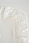 Adelya Cream Double Size 100% Organic Cotton Linen Duvet Cover Set - 4