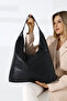Women's Black Large Bag Shoulder and Hand Bag