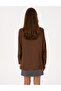 Brown Regular Fit Satin Long Sleeve Shirt 50319346-Vr029 - 5