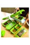 Nicer Dicer Plus مفرمة ومبشرة متعددة الوظائف لتقطيع الخضروات والبصل وتقطيعها إلى مكعبات ILKEL - 2