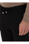Black Slim Fit Waist Lace-Up Canvas Trousers 50308731-Vr046 - 5