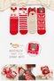 4 Pairs of Christmas Boxed Fuzzy Gift Socks Set (Heelless) - 3
