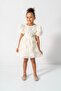 Lined Girl's Dress with Rose Back Detail - 3