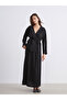 Peak New Season Double Breasted Collar Textured Women's Kimono - 2