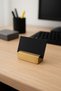 Handmade Brass Office Desktop Business Card Holder and Note Stand 24X 70