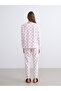 Alita City with a Difference of Lcw Young Pink Microfiber Patterned Long Sleeve Women's Pajama Set - 4