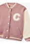 Bomber College Pink Baby Girl Jacket 6Wmg60004Ak - 2