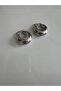 Damla Model Minimalist Silver Hoop Earrings - 3