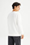 Regular Fit Printed White Men's Sweatshirt L2520361102 - 5
