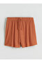 Peak New Season Elastic Waist Textured Women's Shorts - 5