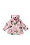 Girl's Unicorn Patterned Waterproof Pink Raincoat - 3