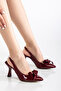 Amanda Women Patent Leather Thick Bow Pointed Toe Casual Stylish Special Occasions Thin Heels Shoes - 8