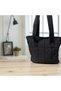 Black Quilted Pouf Women's Shoulder Bag
