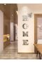 HOME Sign Letters Acrylic Wall Décor with Butterflies – Modern 3D Acrylic Wall Decor for Bedroom - 3
