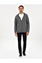 Anthracite Melange Regular Fit Knitted Cardigan 50317656-Vr081 - 4