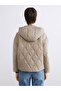 Two Mt Shop Quality Lcw Vision Brown Quilted Loose & Baggy Women's Puffer Coat - 6