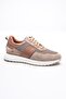Men's Genuine Leather Suede Sneaker Parachute Detailed Mink Zerox - 3