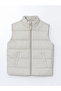 Navy Blue Stand Collar Boy's Vest -For Myself-