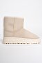 Women's Suede Boots Beige Mia - 3