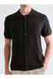 Vizyon New Season Standard Fit Polo Collar Men's Knitwear Cardigan - 3