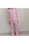 Rose Detailed Ribbed Girls' Camisole Top and Bottom Set - 2