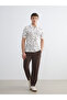 Nevavm Polo Collar Patterned Pique Men's T-Shirt - 2
